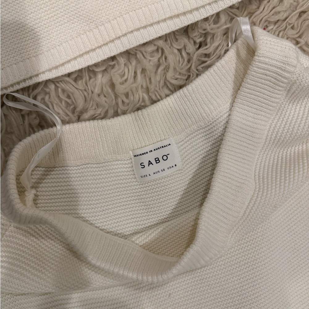 Sabo Skirt Elegant White Women's Skirt and Top Set - Picture 5 of 7